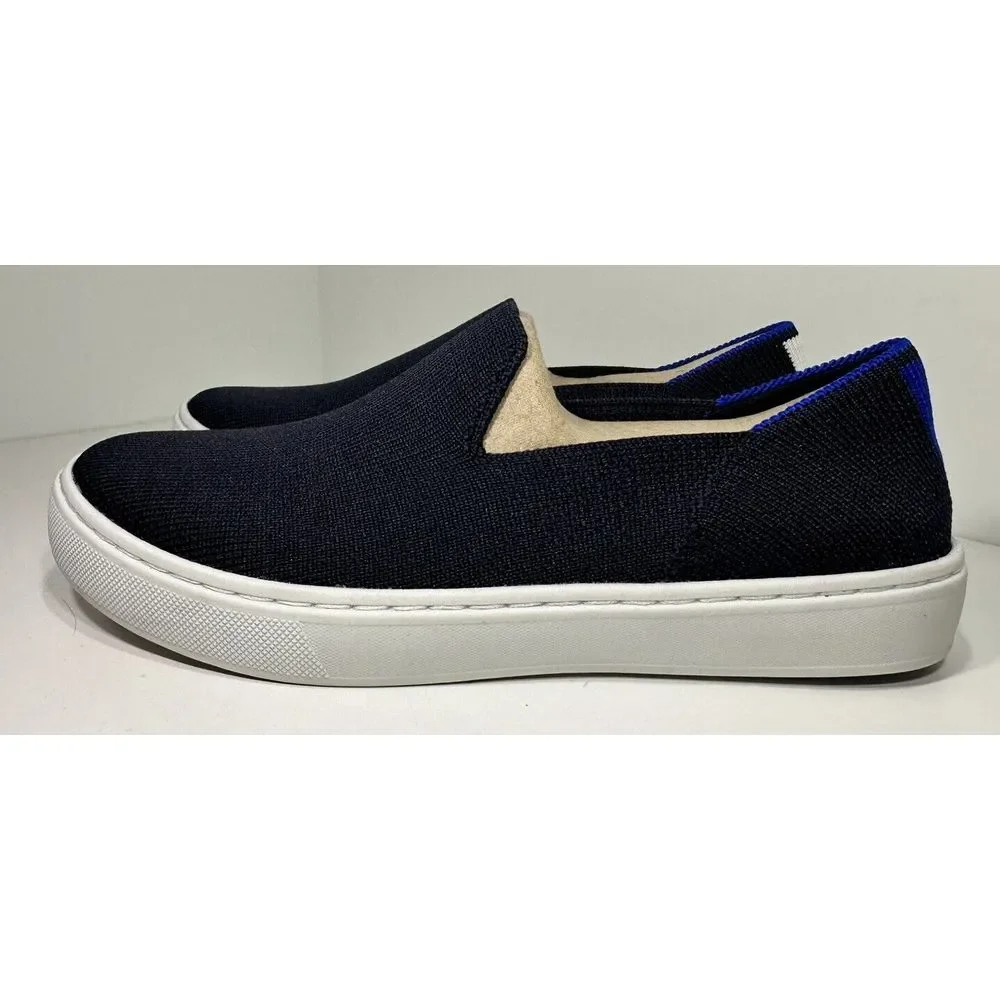 Rothy's The Original Slip‎ On Navy Blue KIDS Size 3 US Flats Sneaker